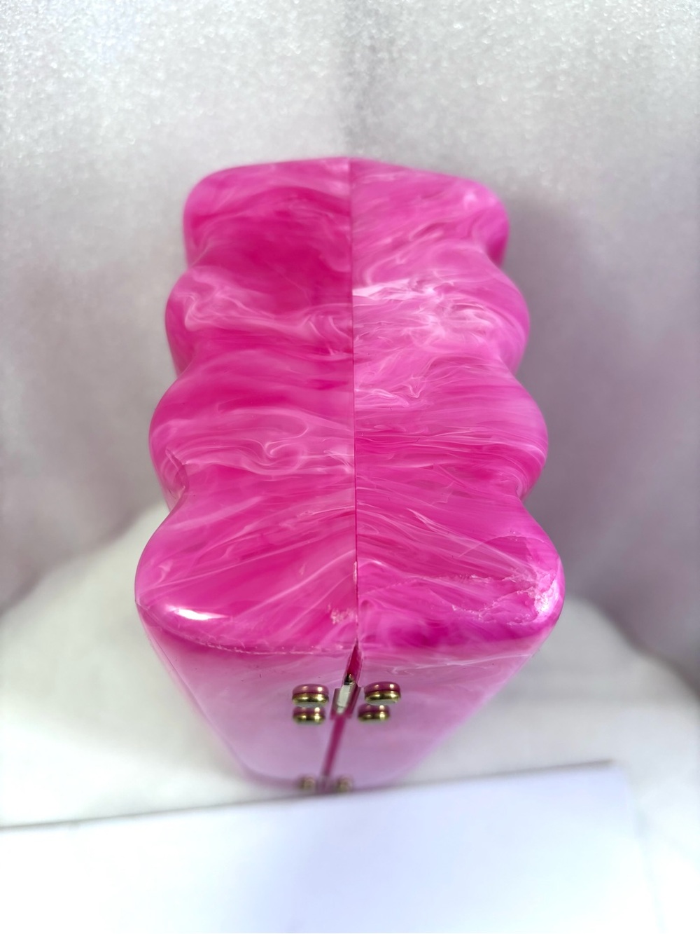 Cult Gaia Enid Box Clutch. Dragonfruit. - Picture 10 of 13